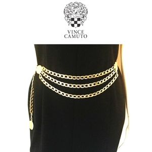 Vince Camuto gold chain belt - heavy